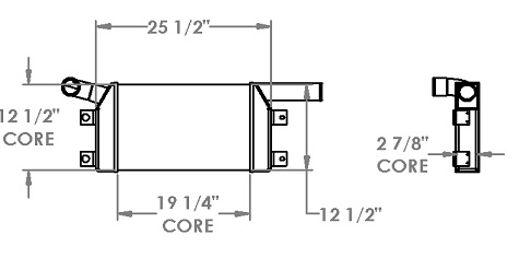 280435 - Komatsu PC200 Charge Air Cooler Charge Air Cooler