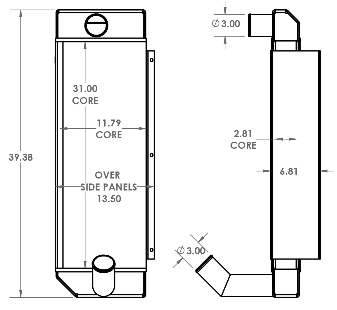 280440 - Kohler Generator Charge Air Cooler Charge Air Cooler