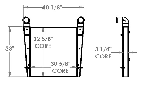 280442 - Fire Truck Charge Air Cooler Charge Air Cooler