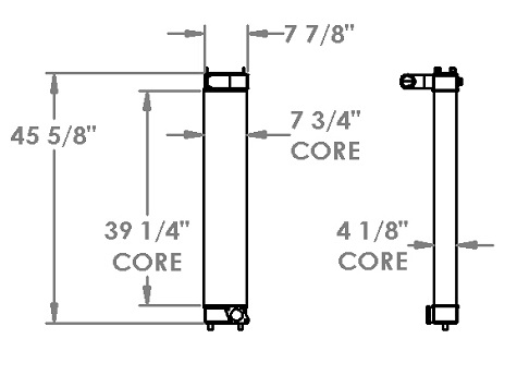 280447 - Komatsu PC308USLC-3E0 Charge Air Cooler Charge Air Cooler