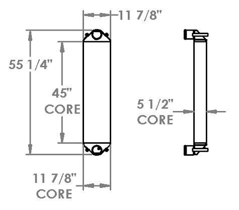 280449 - Caterpillar 349 Excavator Charge Air Cooler Charge Air Cooler