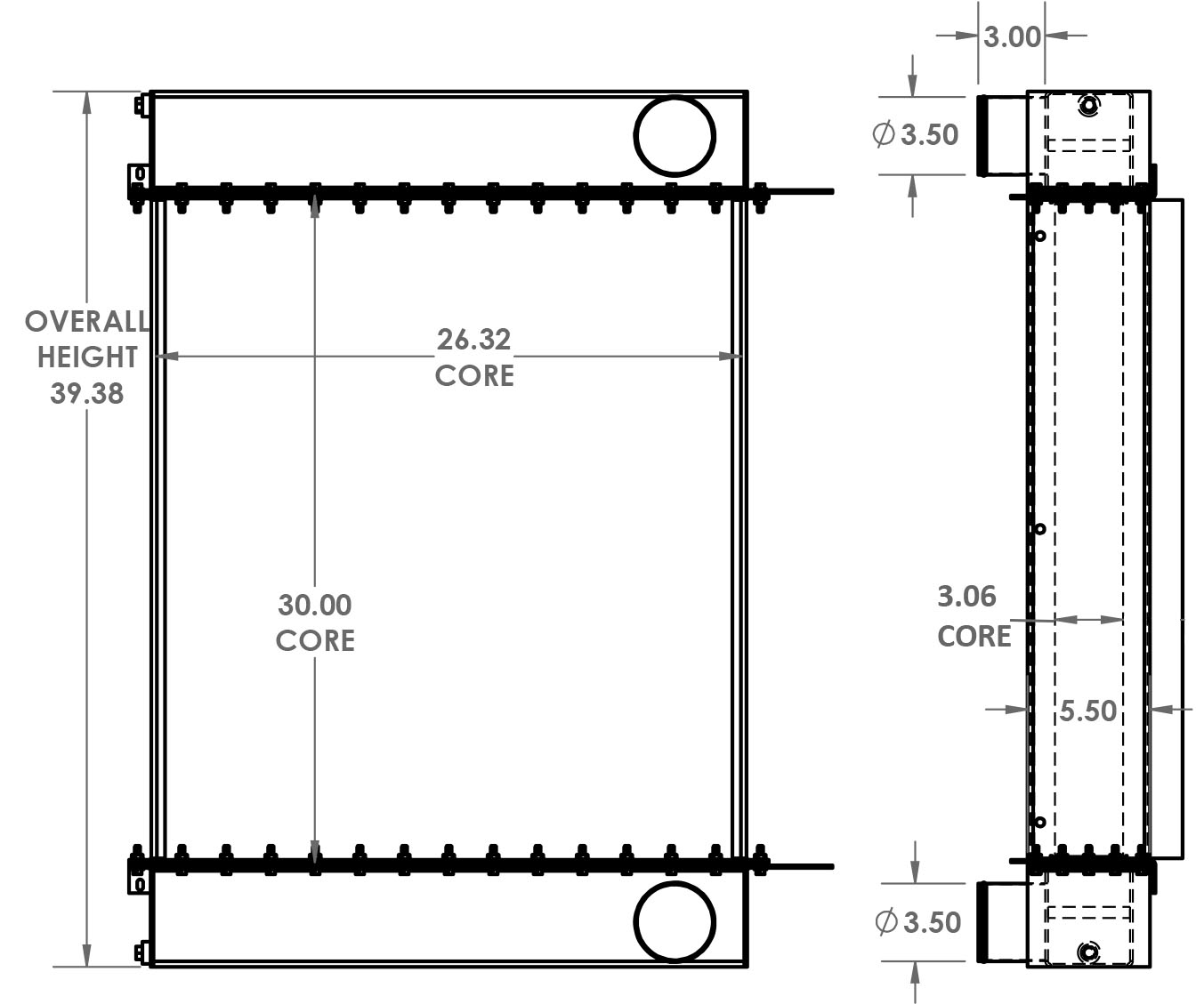 280462 - Genset Charge Air Cooler Charge Air Cooler