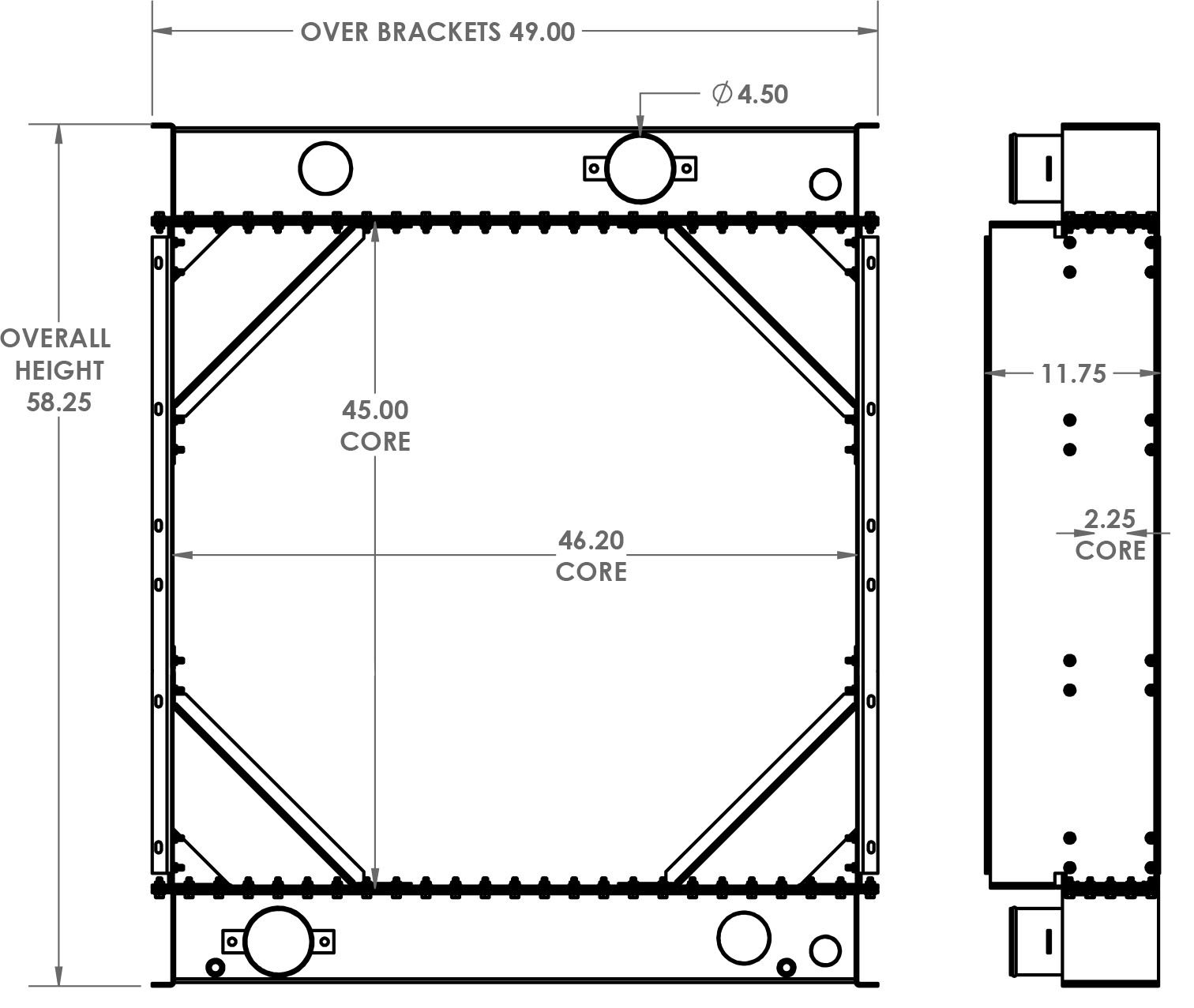 280463 - Genset Charge Air Cooler Charge Air Cooler