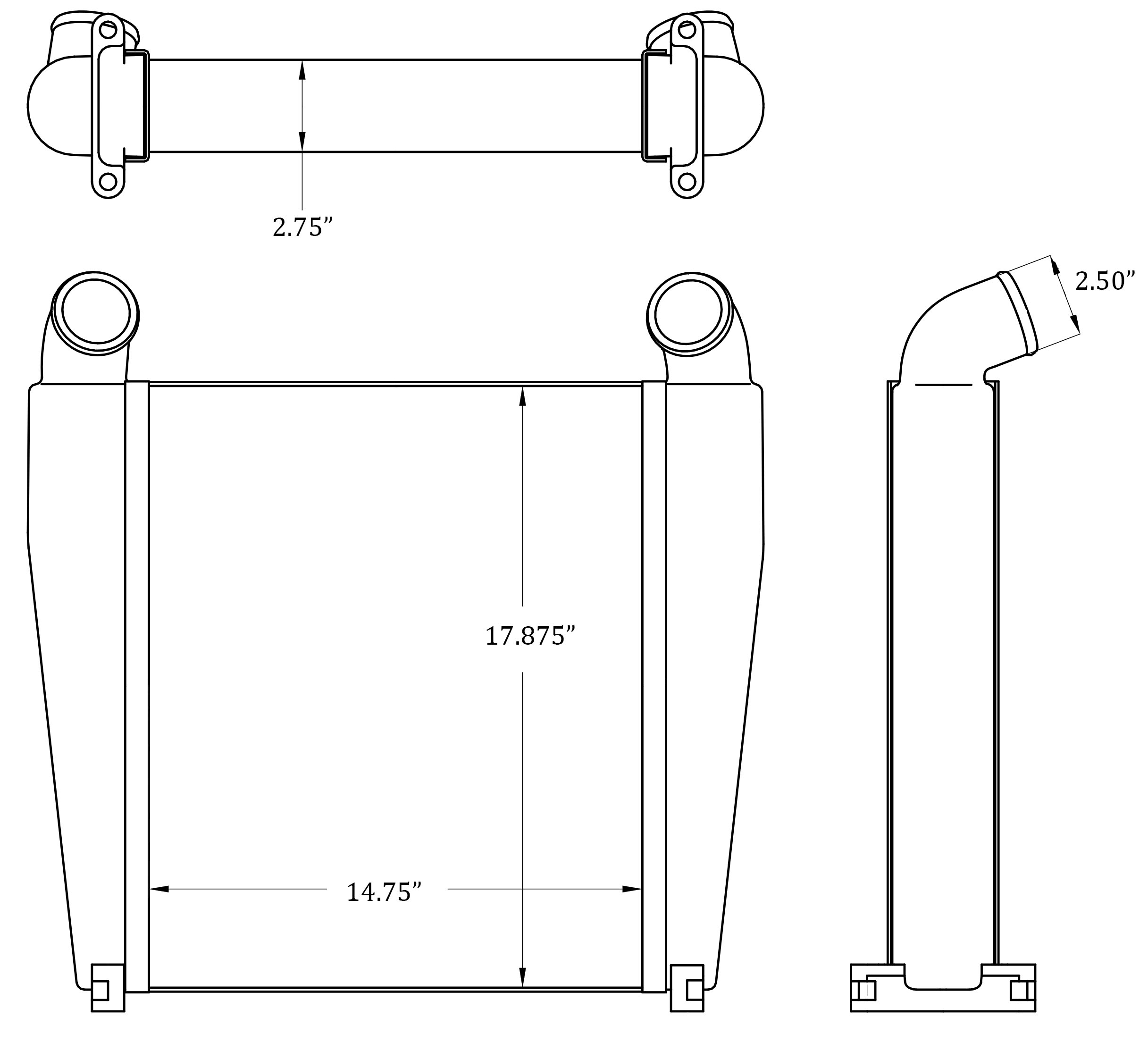 280479 - Case / New Holland Charge Air Cooler Charge Air Cooler