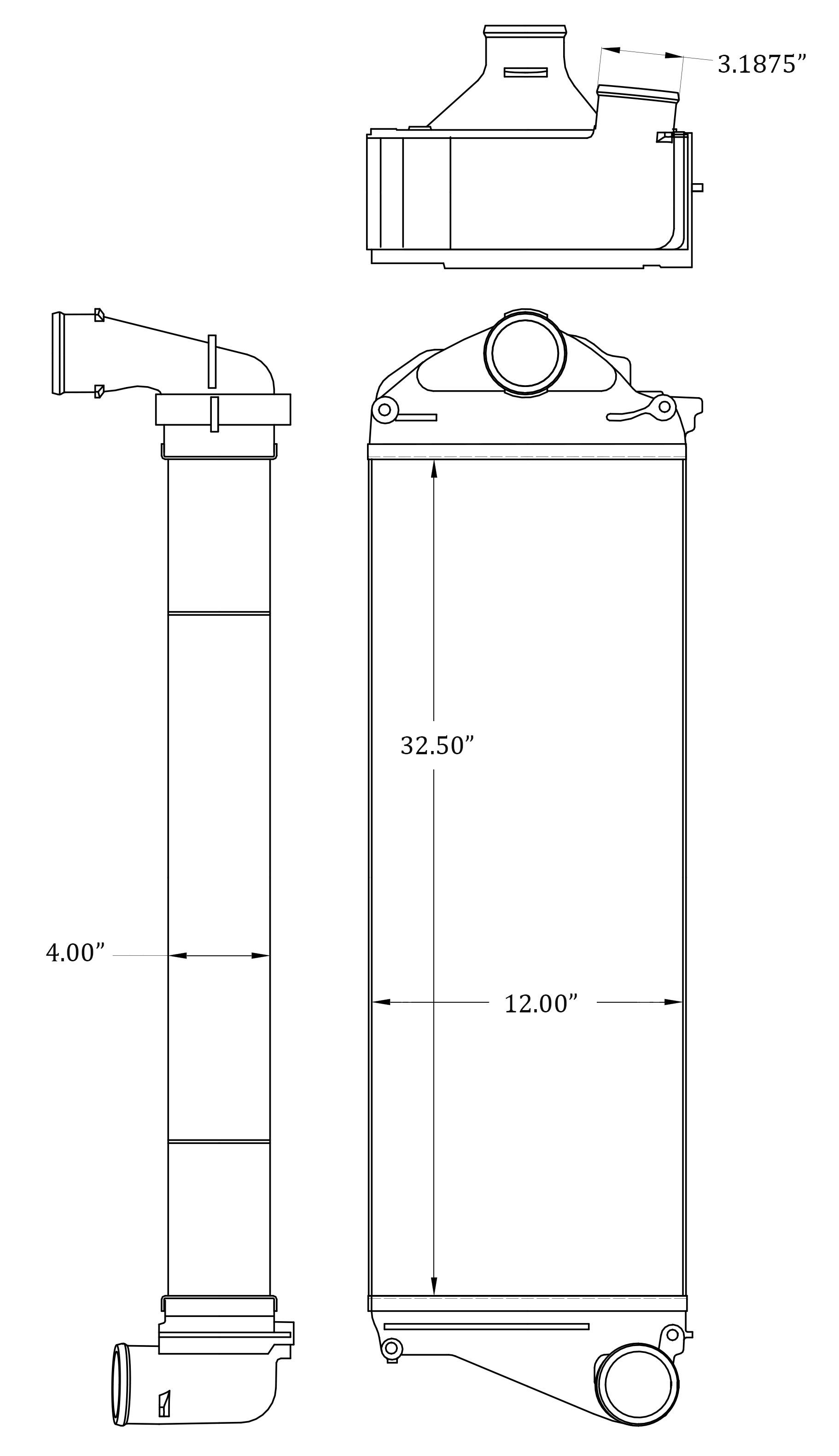 280481 - John Deere Tractor Charge Air Cooler Charge Air Cooler