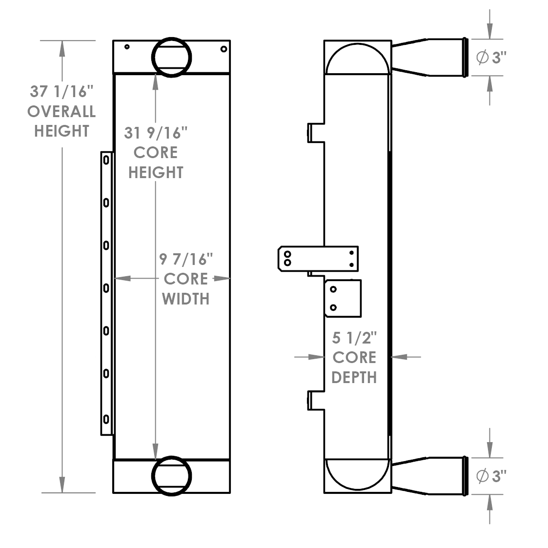 280489 - 2015 Capacity TJ5000 Charge Air Cooler Charge Air Cooler