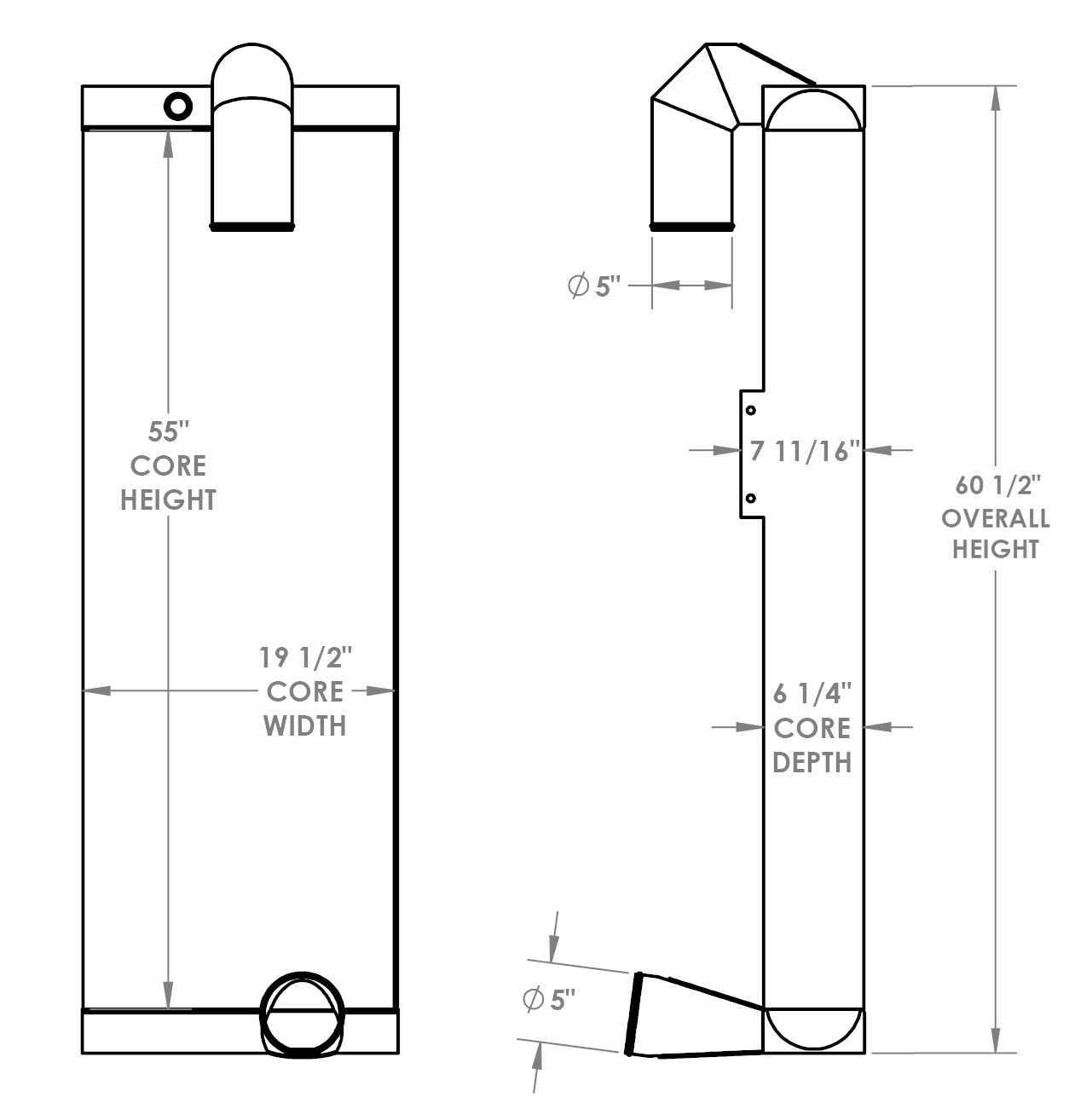 280491 - Wirtgen Charge Air Cooler Charge Air Cooler