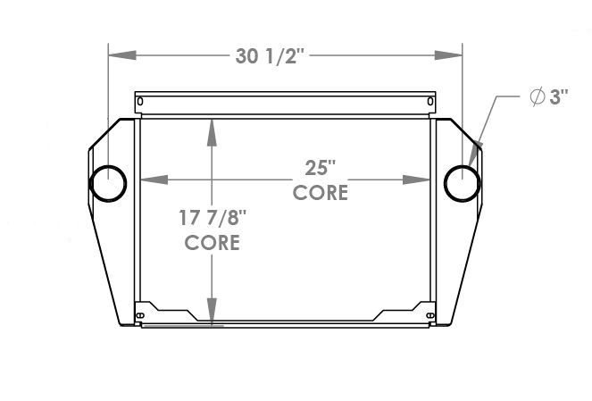 280504 - Tico Yard Truck Charge Air Cooler Charge Air Cooler