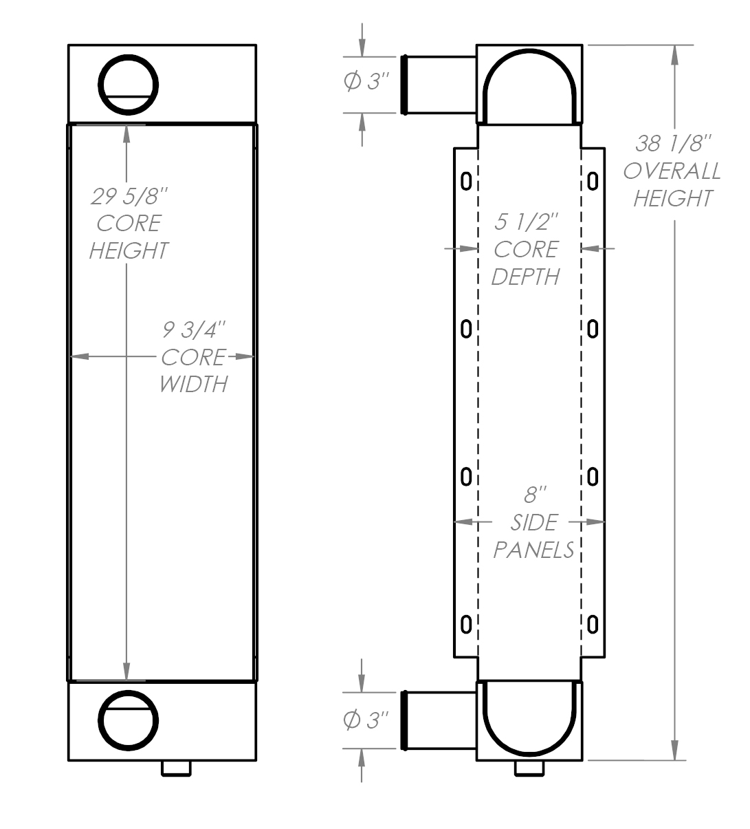 280521 - Taylor Forklift Charge Air Cooler Charge Air Cooler