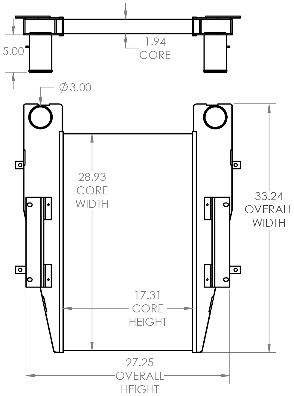 280537 - Capacity Yard Truck Charge Air Cooler Charge Air Cooler