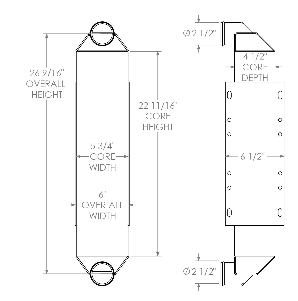 280574 - Caterpillar Skidsteer Charge Air Cooler Charge Air Cooler