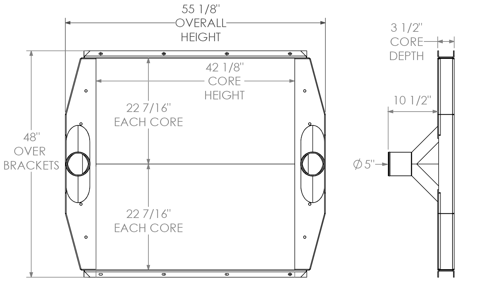 280576 - Generac Generator Charge Air Cooler Charge Air Cooler