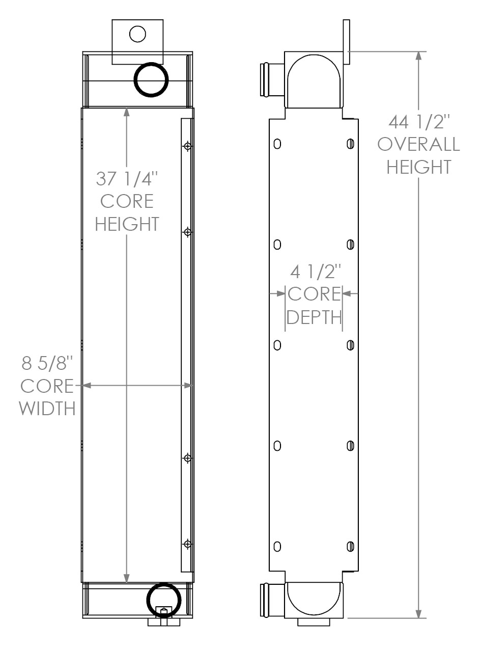 280577 - John Deere 750J Charge Air Cooler Charge Air Cooler