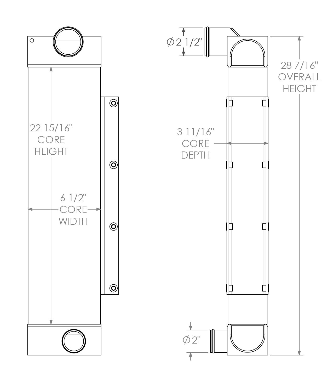 280578 - JLG Lift Truck Charge Air Cooler Charge Air Cooler