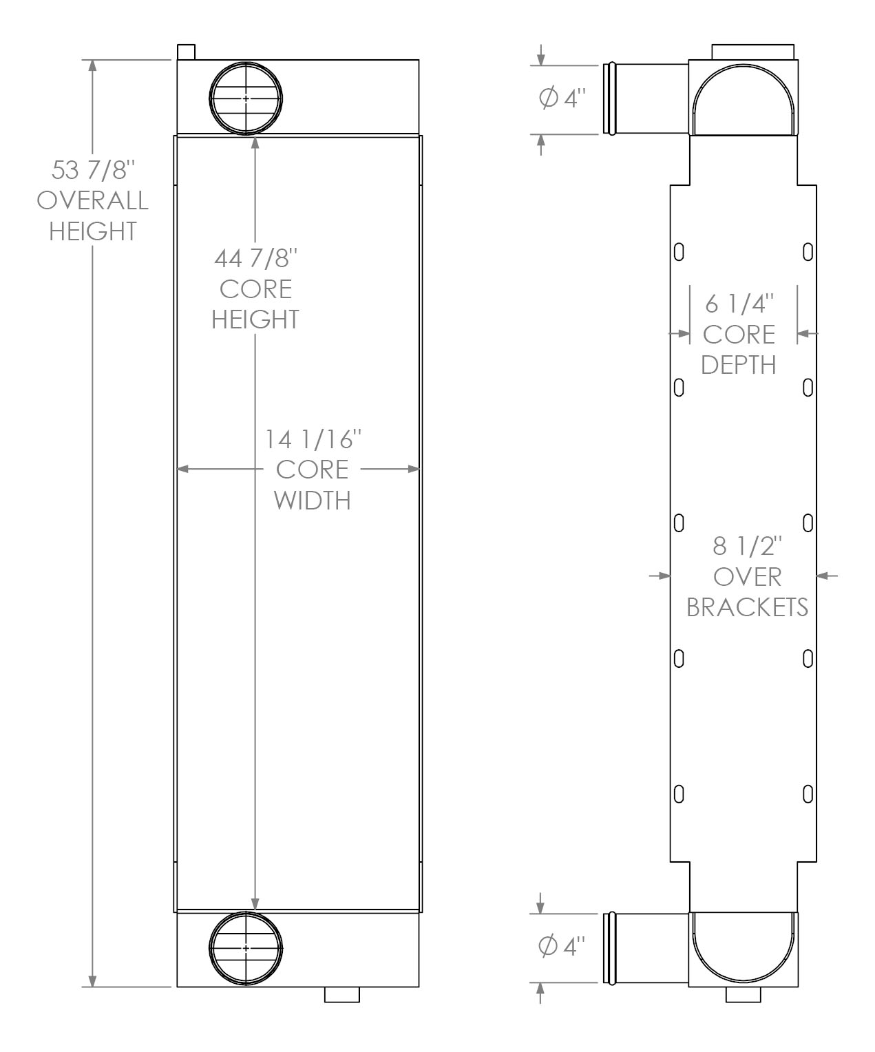 280579 - Taylor Forklift Charge Air Cooler Charge Air Cooler