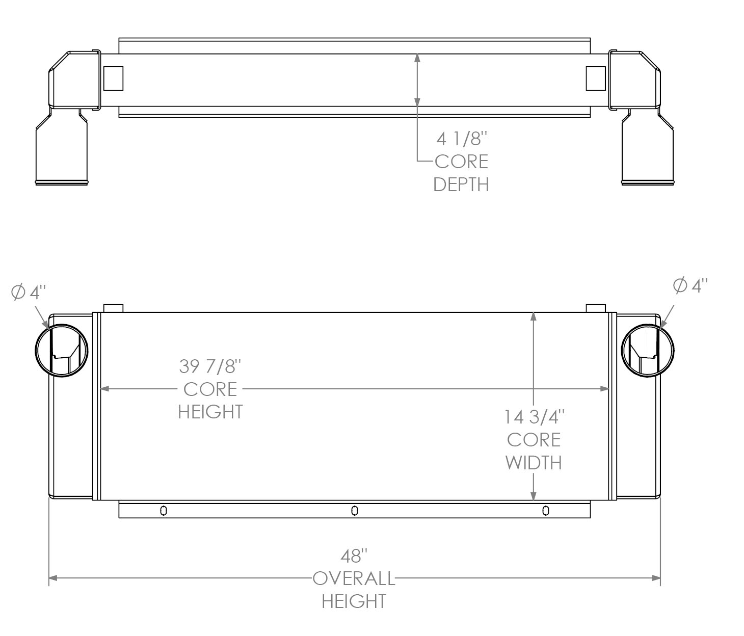 280584 - Taylor Forklift Charge Air Cooler Charge Air Cooler