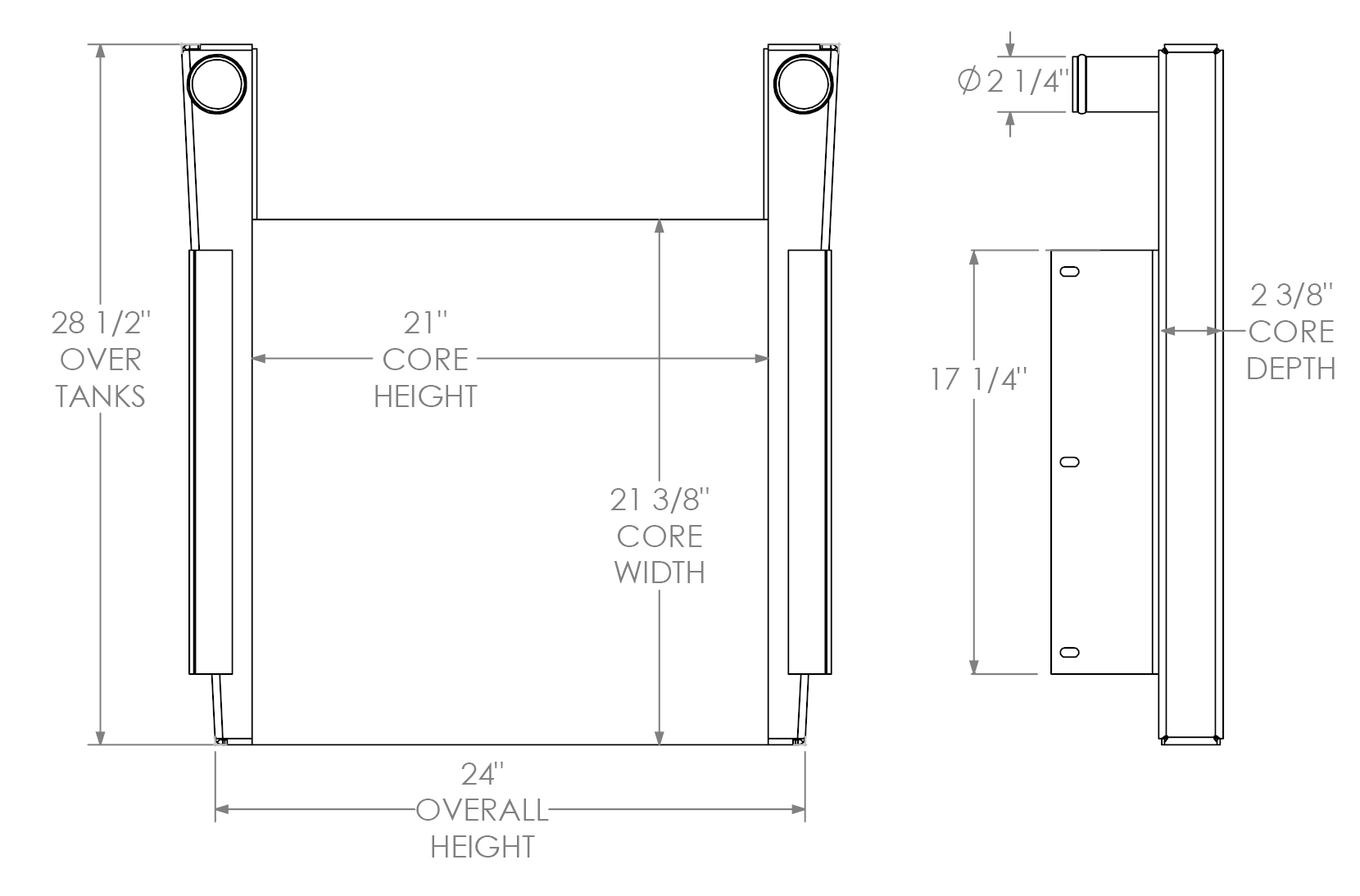 280589 - Gradall 544D Charge Air Cooler Charge Air Cooler