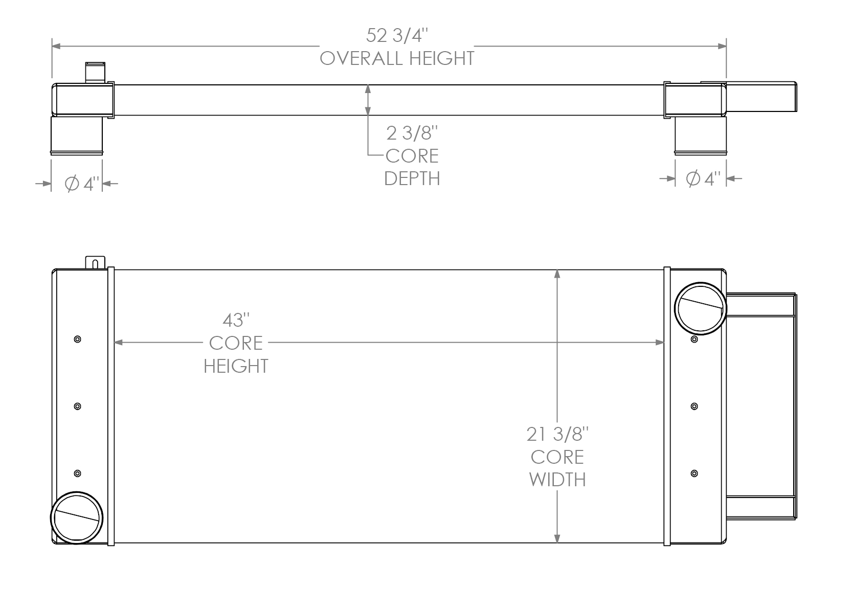 280598 - Kohler Generator Charge Air Cooler Charge Air Cooler