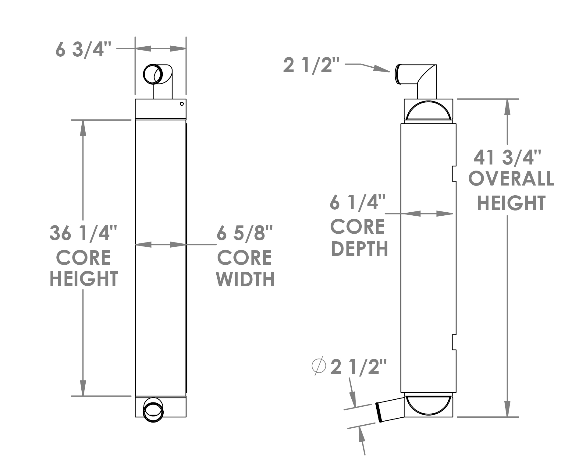 280606 - Caterpillar D6 Charge Air Cooler Charge Air Cooler