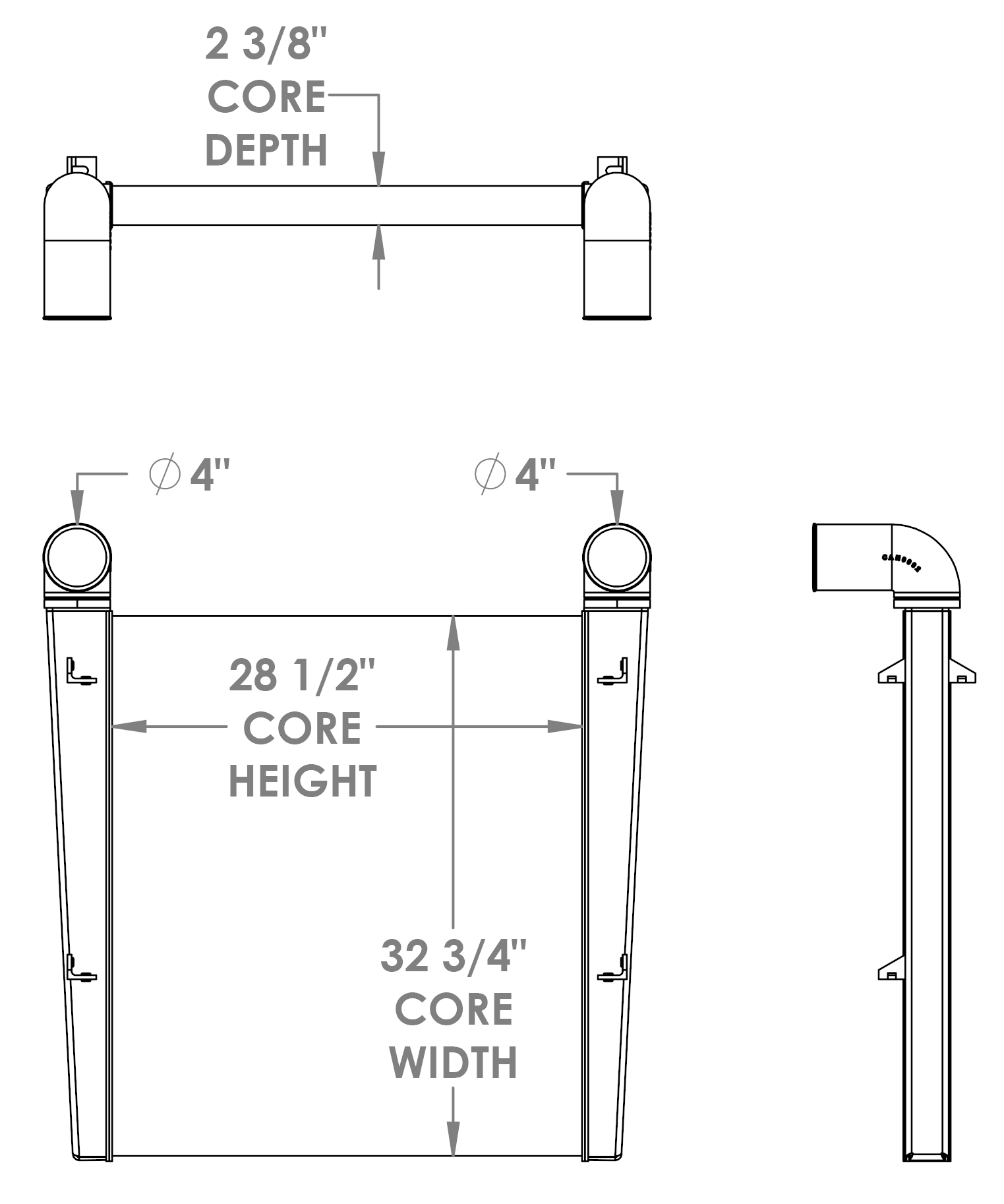 280610 - Fire Truck Charge Air Cooler Charge Air Cooler