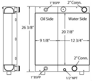 290007 - Radiator / Oil Cooler Combination Unit Combo Unit