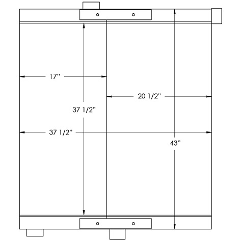 290011 - Combination unit Air / Oil Cooler Combo Unit