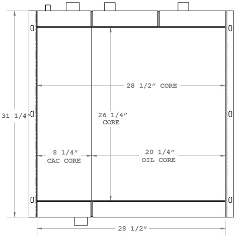 290017 - Gardner Denver Air / Oil Cooler Combo Unit