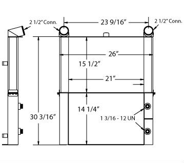 290022 - New Holland 8970 Oil Cooler, Charge Air Cooler Package Combo Unit