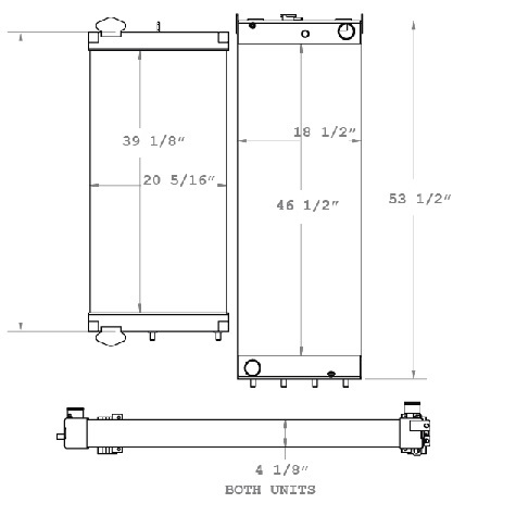 290030 - Komatsu Radiator and Oil Cooler Package  Combo Unit