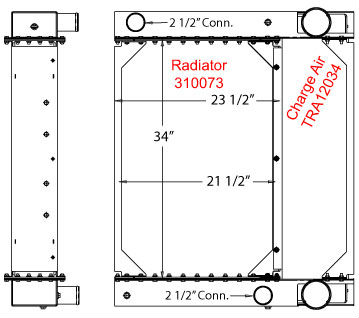 290070 - Eldorado Bus Radiator / CAC Package Combo Unit