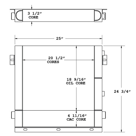 290118 - Gardner Denver Air / Oil Cooler Combo Unit