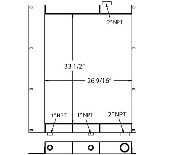 290122 - Gardner Denver Air / Oil Cooler Combo Unit