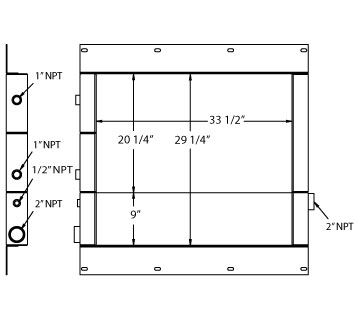 290128 - Gardner Denver Air / Oil Cooler - Combo Unit