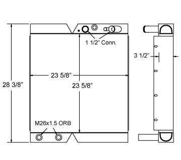 290131 - John Deere 304J Radiator Combo Unit