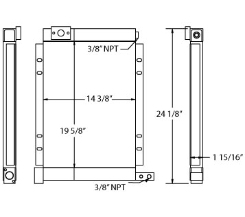 290133 - Kaeser Charge Air / Oil Cooler Combo Combo Unit