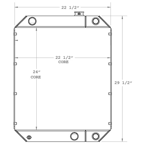 290136 - Rosco Sweeper Combination Cooler Combo Unit