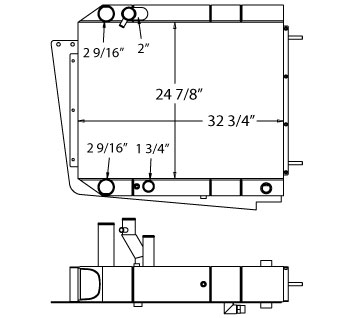 290138 - Lull Telescopic Handler Combination Cooler Combo Unit