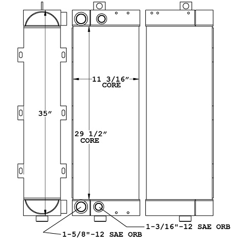 290160 - JLG TELEHANDLER OIL COOLER COMBO Combo Unit