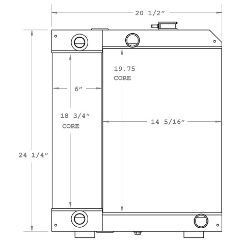 290162 - New Holland LM5020 Telehandler Cooling Package Combo Unit