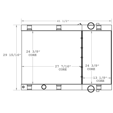 290171 - Grove / Manitowoc RT880E Mobile Crane Radiator & Charge Air Cooler Package Combo Unit