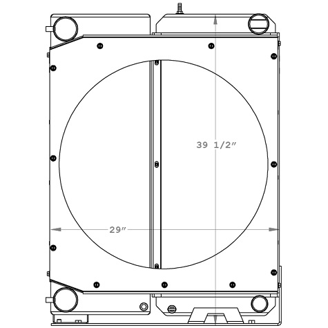 290175 - John Deere Stationary Engine Cooling Package Combo Unit