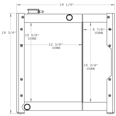 290182 - Vermeer S725TX Radiator / Oil Cooler Combo Unit Combo Unit