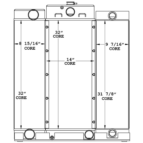 290185 - Paving Machine Cooling Package Combo Unit