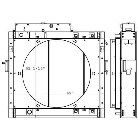 290190 - Schramm Drill Rig Hydraulic Cooling Package Combo Unit