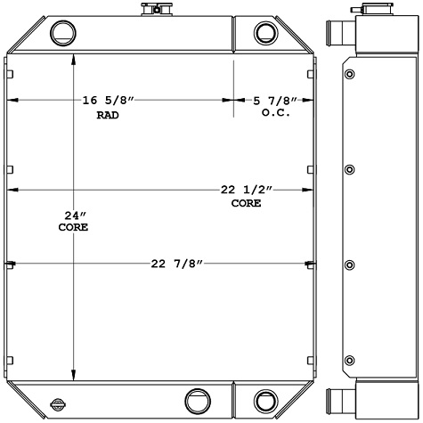 290192 - Rosco RB48 Sweeper Combination Cooler Combo Unit