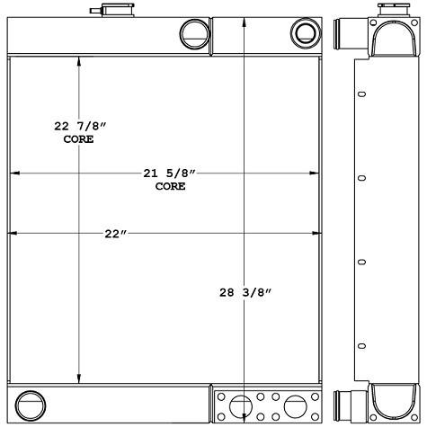 290193 - JCB 190 Robot Skid Steer Combination Cooler Combo Unit