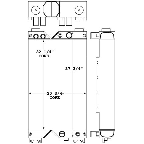 290200 - Caterpillar D5K Combination Cooler Combo Unit