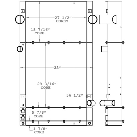 290201 - Sutphen Fire Truck Charge Air Cooler Combo Unit