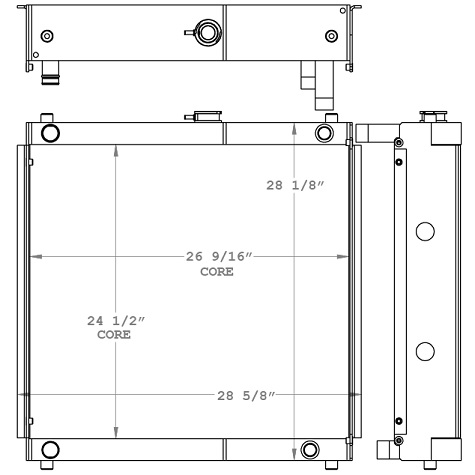 290207 - Kubota SVL75-2 Combination Cooler Combo Unit