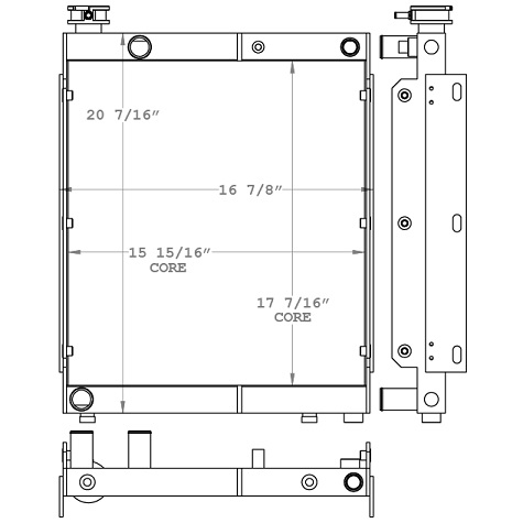 290213 - Volvo DD25B Radiator/Oil Cooler Combination Cooler Combo Unit